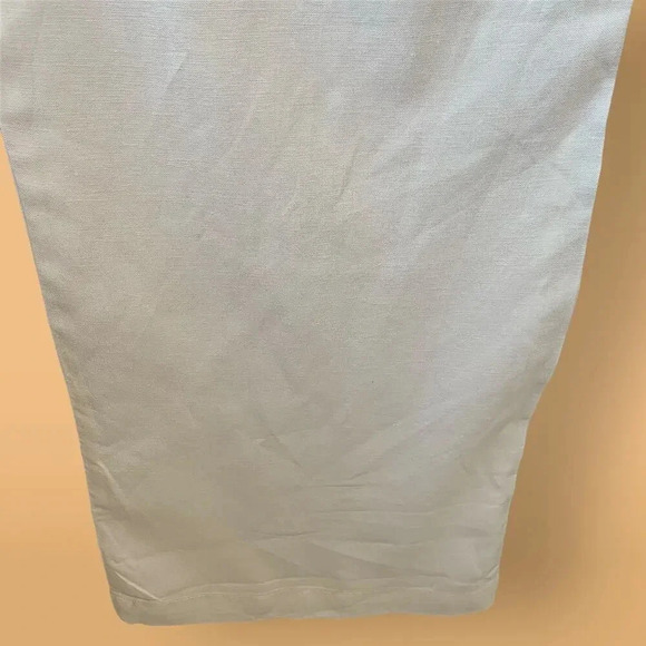 Appraisal New Linen Blend Straight Leg High Waist Pants Size XL Ivory White - Picture 10 of 15